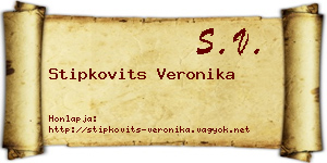 Stipkovits Veronika névjegykártya